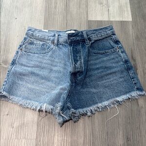 PacSun Light Blue Frayed Jean Shorts